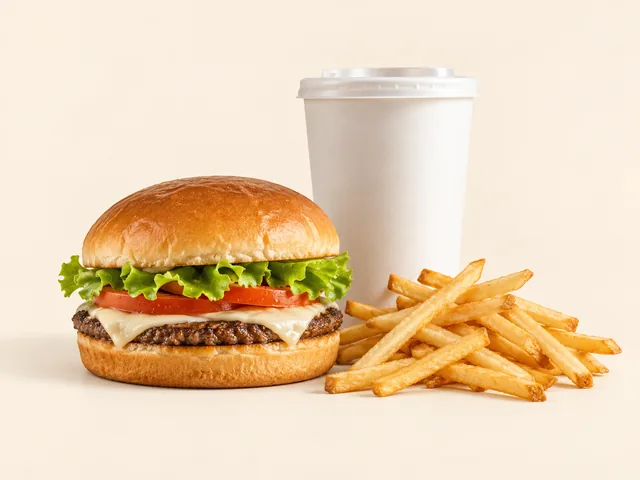 Illustration of #2 Cheeseburger Combo